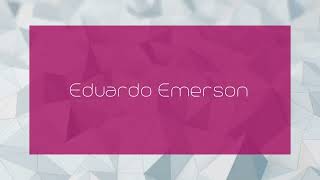 Eduardo Emerson  appearance [upl. by Eitac102]