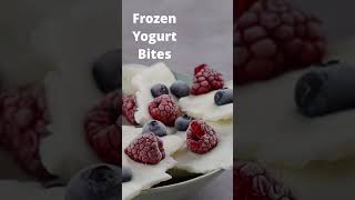 Frozen Yogurt Bites  Easy and Quick Recipe ASMR shorts [upl. by Comstock]