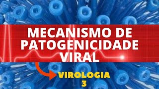 MECANISMO DE PATOGENICIDADE VIRAL  VIROLOGIA  AULA 3 [upl. by Monson809]