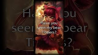 EN Annie  quotHave you seen my bear Tibbersquot  Moving voice line [upl. by Ellenahc]