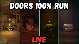 Doors 100 run attempt 4 LIVE Backdoors Hotel A1000 Mines  Roblox [upl. by Lori7]