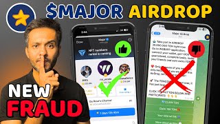 Major Airdrop Big Update  MAJOR New Fraud or Scam on Telegram  Fake Major Airdrop Bot [upl. by Deane]