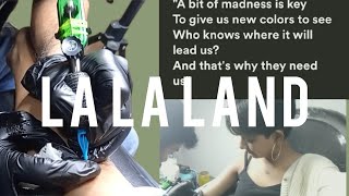 getting the doddleoddle  la la land tattoo finally [upl. by Inalawi]