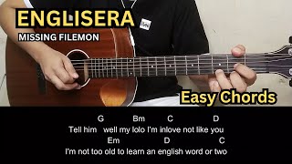 Englisera  Missing Filemon  Guitar Tutorial  Guitar Chords [upl. by Anuahsat]