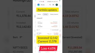 Weekly portfolio updates  portfolio 3 shorts stockmarket etf [upl. by Erskine]