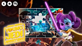 Star Wars  Young Jedi Adventures  Complete the New Puzzles  Disney Junior [upl. by Kantos967]