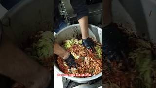 Kimchee yummy😋 youtubeshort food cheff funny [upl. by Ylrebmi]