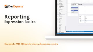DevExpress Reporting  Expression Basics [upl. by Tamar300]