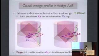 Veronika Hubeny  Entanglement Causality Holography [upl. by Sturdivant]