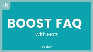 Webinar  Boost FAQ w Matt [upl. by Ardeha]