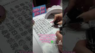 Cómo hacer stickers con plantillas de uñas [upl. by Vikky]