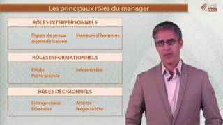 3 1 Les principaux rôles du manager [upl. by Lindholm992]