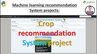 Crop Recommendation System Project Machine Learning  AIPowered Crop Selection  ML Projects [upl. by Lily564]