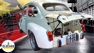 Montaggio Radiatore Olio e Staffe AlzaCofano Fiat 600  500 epoca 💣 Fiat Abarth 1000TC [upl. by Rona]