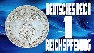 DEUTSCHES REICH 1 REICHSPFENNIG [upl. by Arihat]