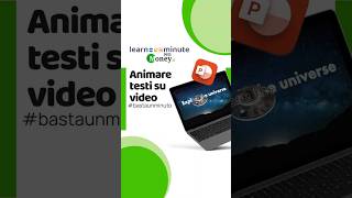 Come animare testi velocemente su POWERPOINT  Learn One Minute per Moneyit [upl. by Amelina70]