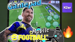 eFootball Mobile Unlock ConsoleLevel Control in eFootball Mobile Gamepad Setup Tutorial [upl. by Dorkas]