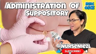 ADMINISTRATION OF SUPPOSITORY  NMC OSCE UK 🇬🇧 nurseniezl niezl2023 jenuinehappiniz uknurse [upl. by Euqcaj767]