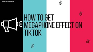 How to get megaphone effect on TikTok [upl. by Vokay]