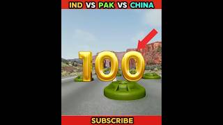 IND vs Pak😡 vs China unbelievable landmines challenge accepted shorts beamngdrive BeamngShorts [upl. by Ahsielat146]