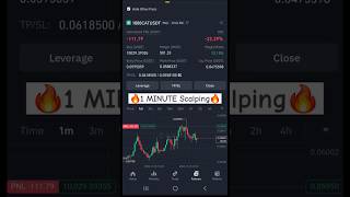 1 Min Scalping in Binance  Crypto Trading Scalping [upl. by Ynneg]