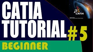 5  CATIA Beginner Tutorial Adding Dimensions [upl. by Ahsier224]