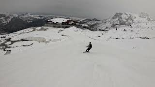 Hintertuxer Gletscher Olperer Piste 9a zum Tuxer Fernerhaus [upl. by Catina]