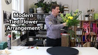 How To Make A Modern Tied Flower Arrangement [upl. by Schaper]