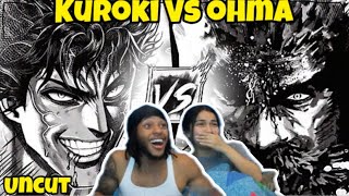 OHMA VS KUROKI REACTION KENGAN ASHURA FINALE Uncut [upl. by Amathist]