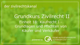 Folge 62 Kaufrecht I  Grundlagen und Pflichten von Käufer und Verkäufer [upl. by Nanis]