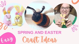 EASY EASTER CRAFT IDEAS  NEEDLE FELTING FOR BEGINNERS  LINCOLNSHIRE FENN CRAFTS [upl. by Leesen]