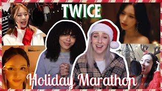 A Holiday Marathon EP 3  TWICE Christmas Covers  Nayeon Mina amp Tzuyu [upl. by Ehman535]