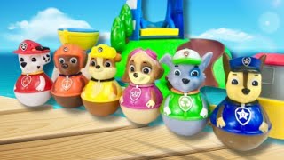 PAW PATROL Weebles Toys SEAL ISLAND Boat and Slide Playset Compilation [upl. by Nolana725]