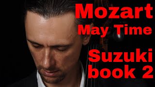 WA Mozart May Time in SLOW TEMPO  Suzuki Cello Book 2  Practice with Cello Teacher [upl. by Adyela]