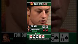 When Tom Dwan hits Quads poker [upl. by Leduar958]