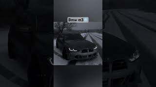 Bmw m3 in snow❄️😵 bmw m3 [upl. by Licko]