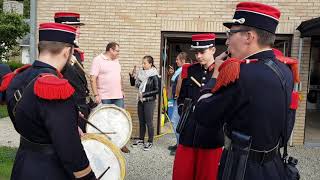 Jeune Marche Saint Pierre Gerpinnes centre 2019 7 Samedi Arguedenne par la batterie chez Vincent [upl. by Nomaj]