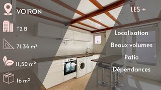 VOIRON T2 bis 7134 m² avec patio [upl. by Tacye]