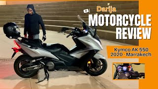 Full Review Kymco AK550  Quick  2020  Darija  محبوبة الجماهير [upl. by Glynis758]