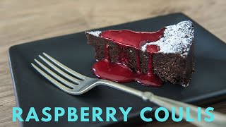 Simple Raspberry Coulis Recipe  Raspberry Sauce Recipe  Cooking Etc [upl. by Persian]