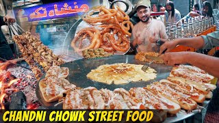 Chandni Chowk Street Food  Mammo Burger BBQ Jalebi aur Ultimate Pappo Lemon Soda [upl. by Zollie]