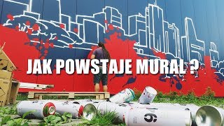 Jak powstaje mural  Czyli malowanie ściany krok po kroku dla quotUTH WARSZAWAquot [upl. by Westlund444]