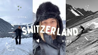 Switzerland Vlog  Skiing  cheese fondue [upl. by Sirob]