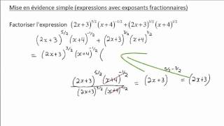 Factorisation dune expression algébrique [upl. by Oirad]