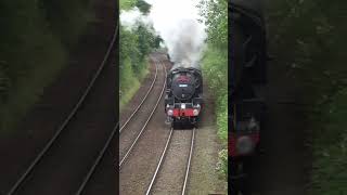 black 5 thunders up langho steam train railway [upl. by Mckenzie]