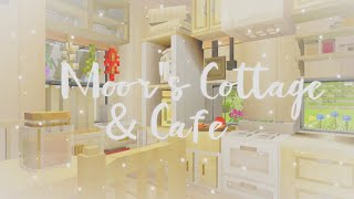 🌸 MCPE  moors cottage and cafe ft morriz craft addon update aesthetic build [upl. by Sherrill]