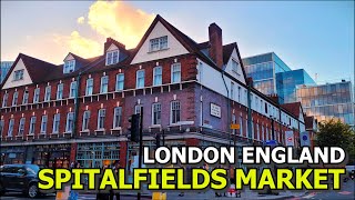 4K 🇬🇧 Spitalfields Market Waling Tour  London England [upl. by Cobb]