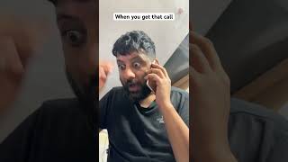 When you get that call shortvideo shorts short funny [upl. by Nemlaz]