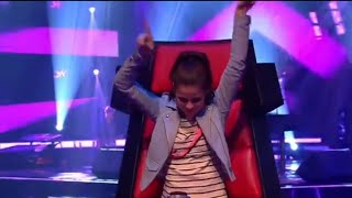 Amazing voice  Ed Sheeran – Supermarket Flowers  Nele  The Voise Kids VTM  Blind Auditions [upl. by Redleh]