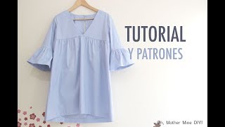 Costura Vestido para mujer patrones gratis [upl. by Nalim]